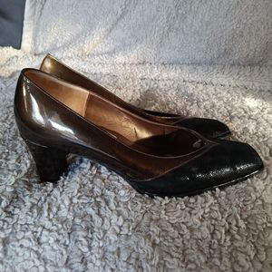 La Rebecca Vintage pumps high heels Made in Italy size 9 B square toe